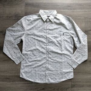 Molokai Surf Co NWOT Long Sleeve Gray Button Down Shirt Size M